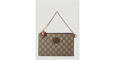 gucci strawberry clutch|Altro.